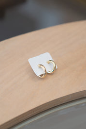 Gold Half Hoops