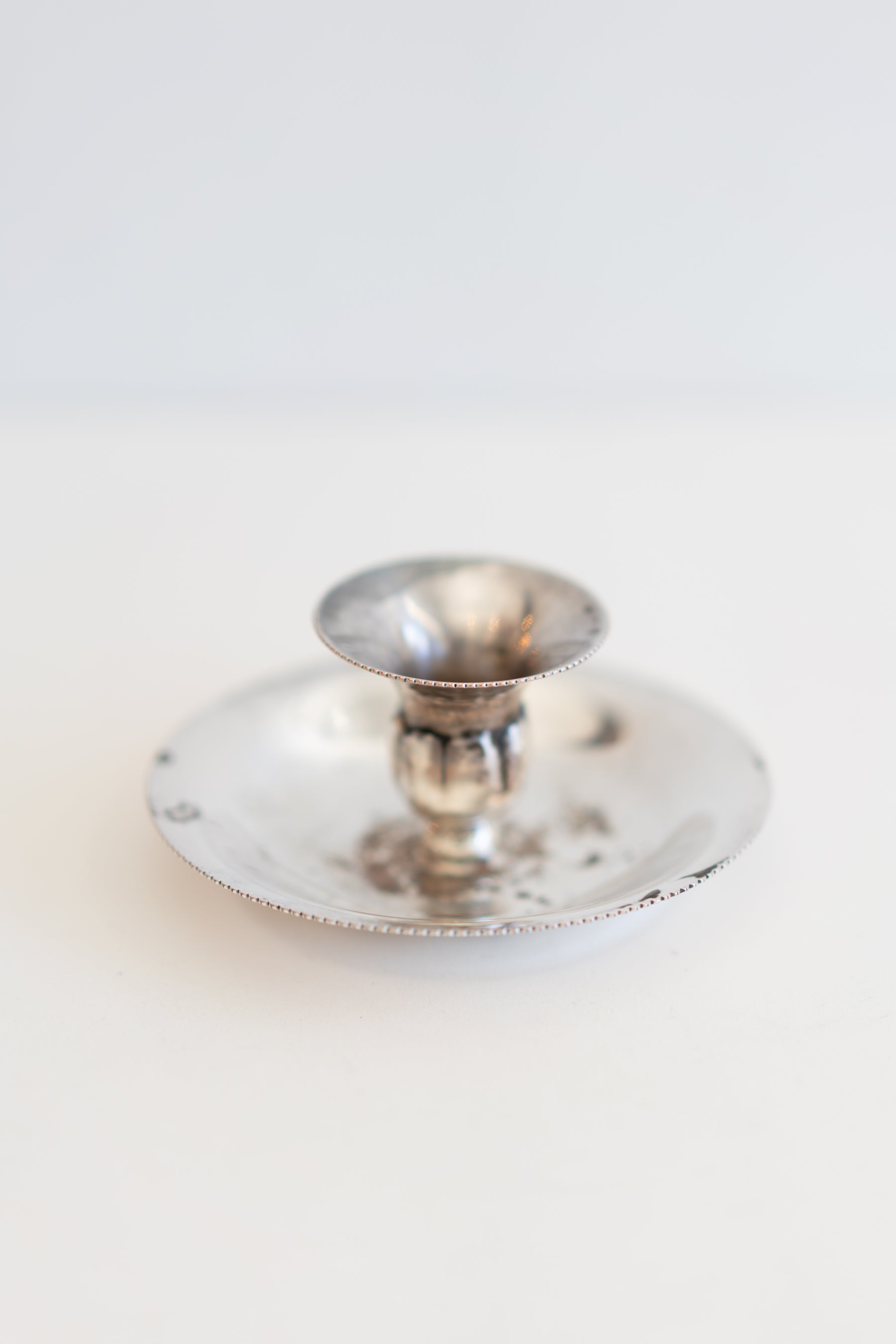 Silver Candlestick Holder