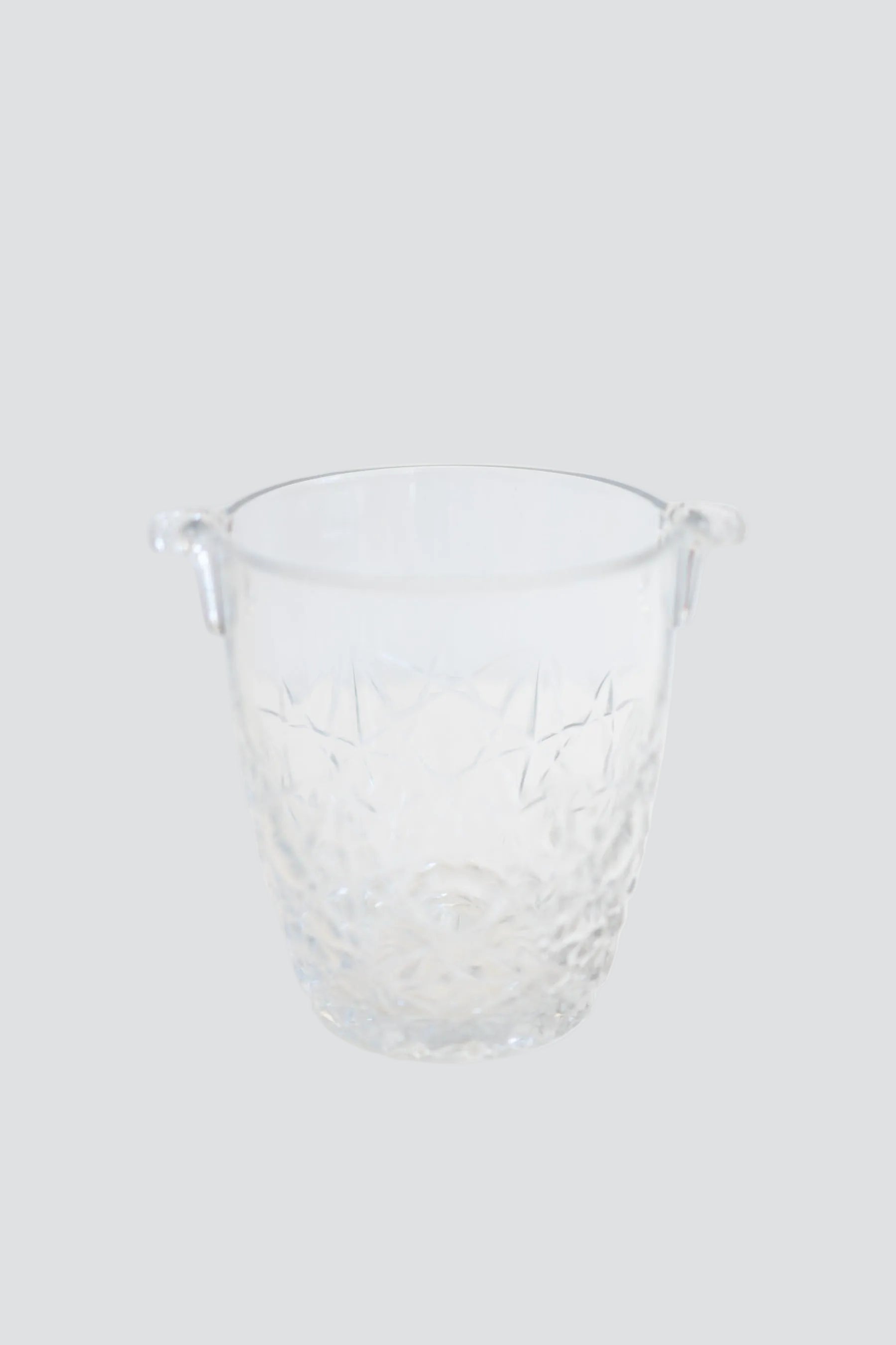 Glass Etched Ice Bucket