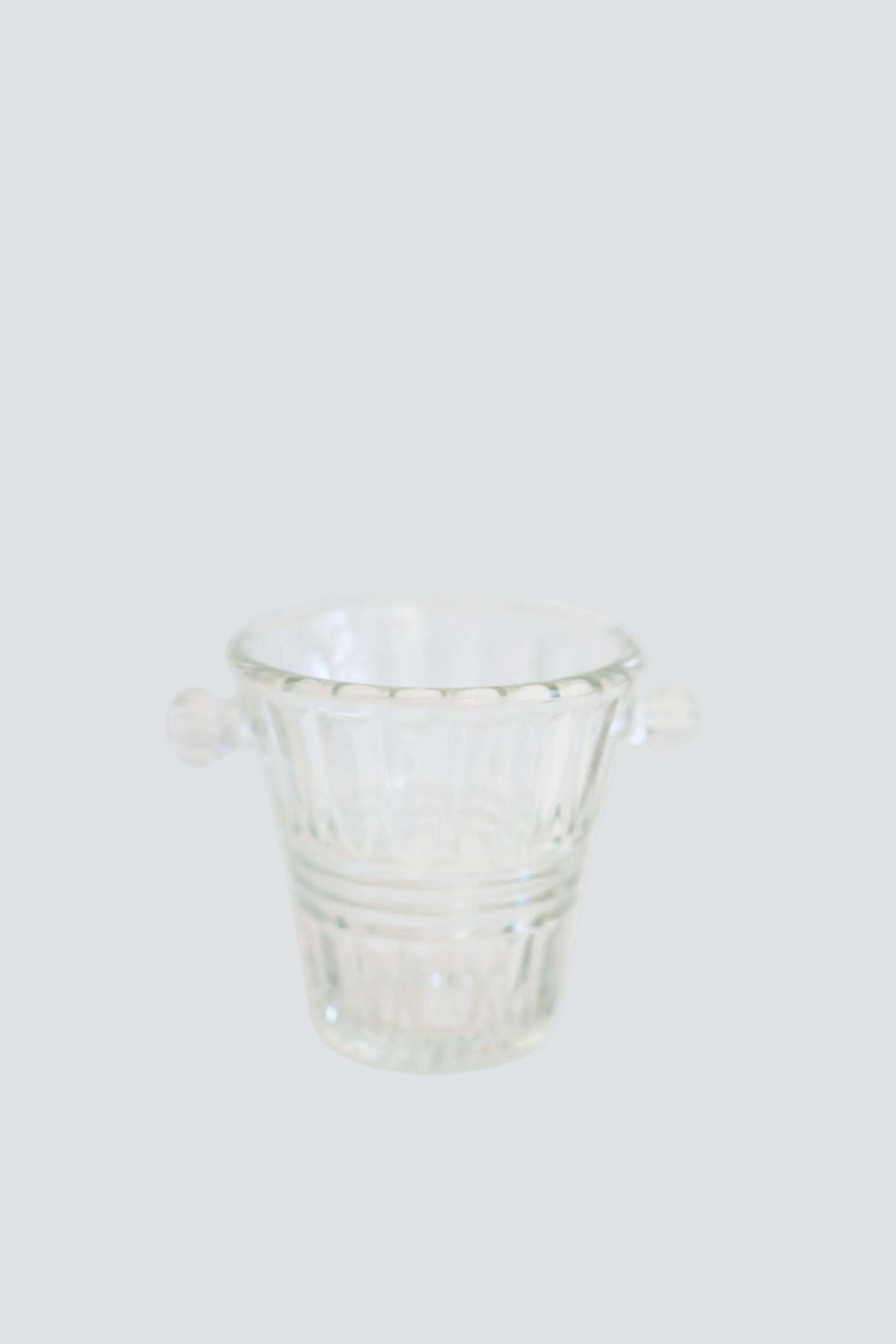 Glass Knob Ice Bucket