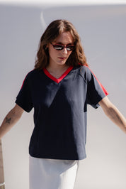 Navy Ruth Sporty Tee