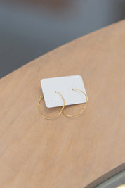 Gold Thin Wire Hoops