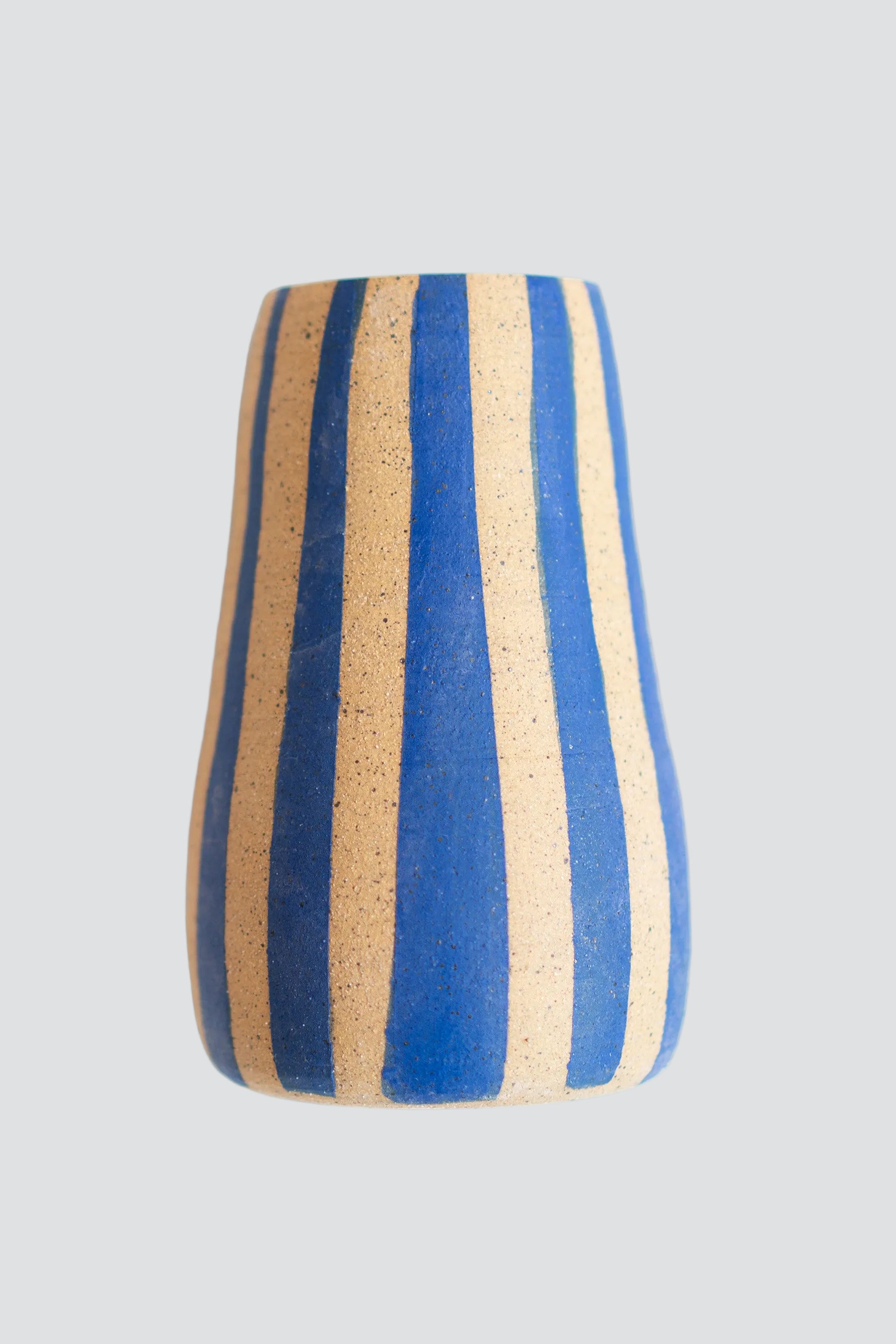 Blue Striped Vase