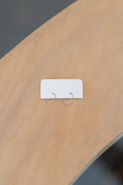 Silver Thin Wire Hoops