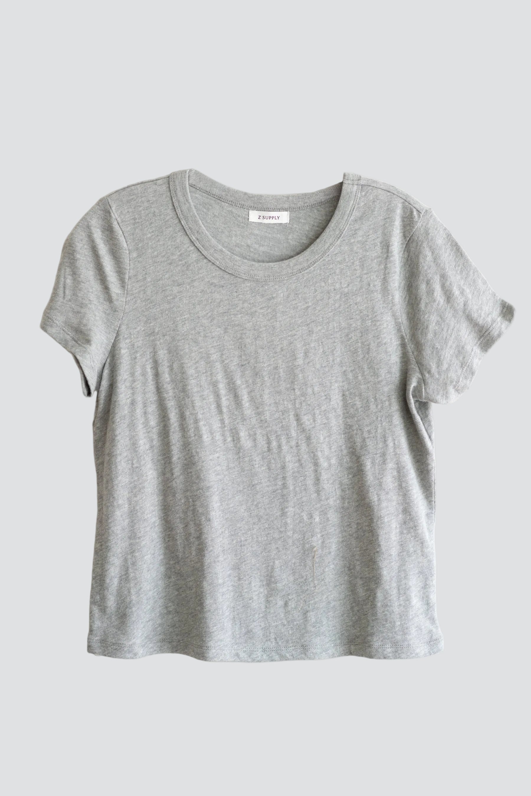 Heather Grey Junie Slub Tee