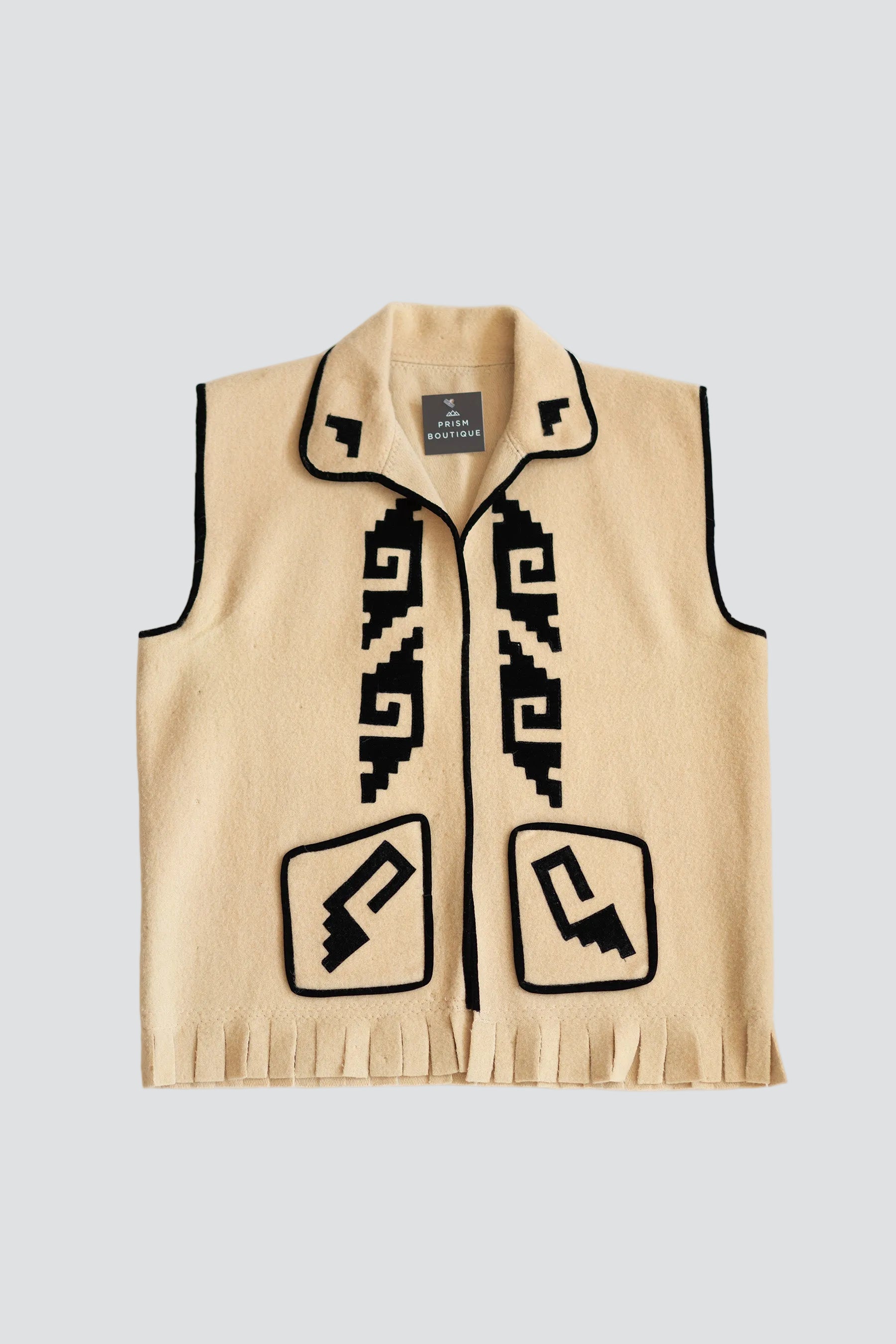 Handmade Wool + Velvet Vest
