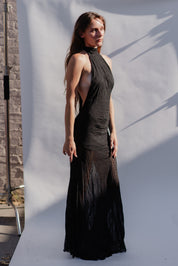 Black Flora Dress