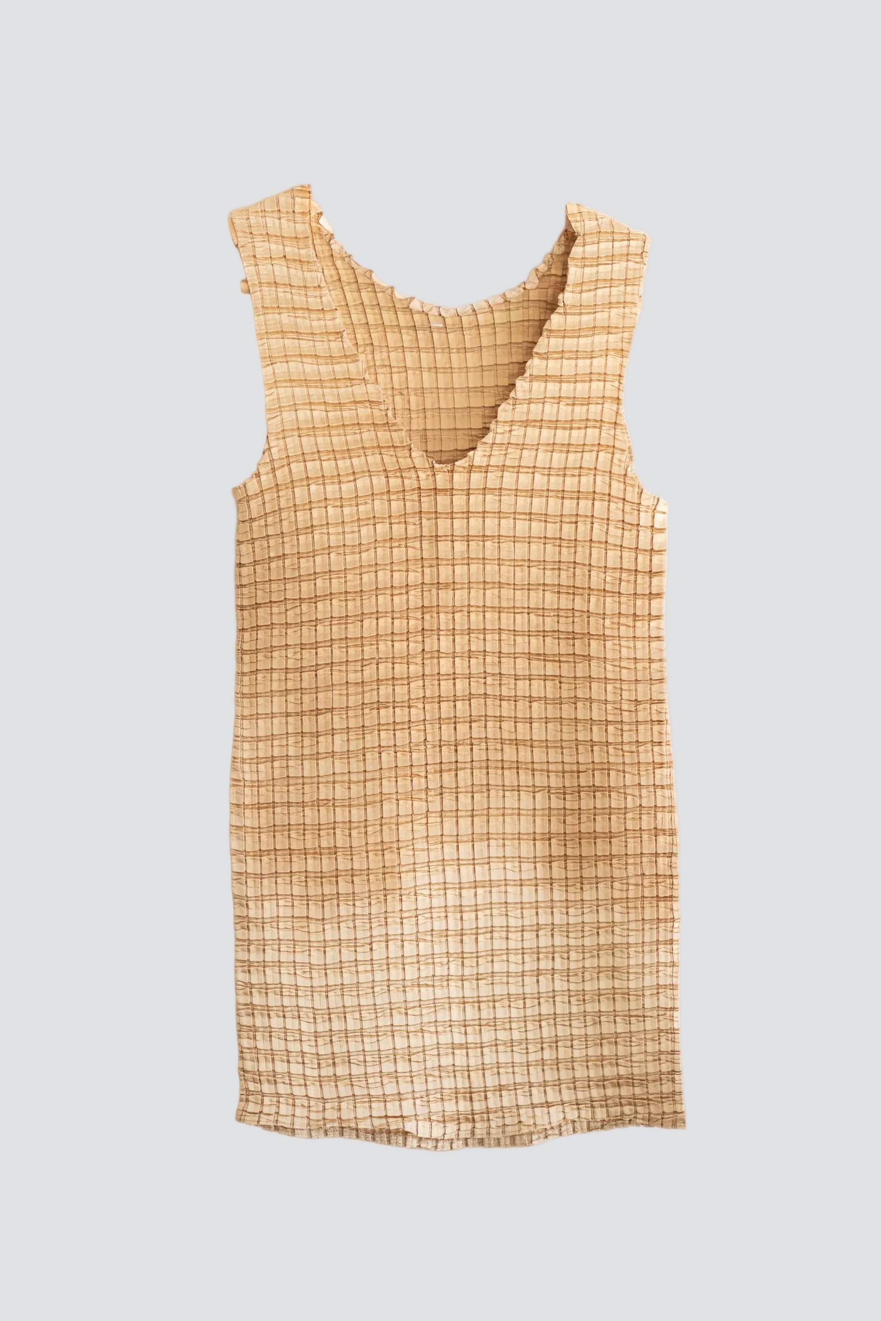 Gold Pleated Tank