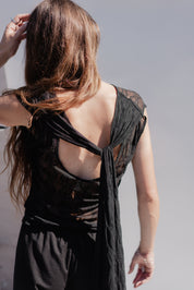 Black Flora Tank
