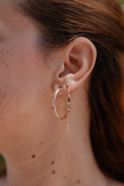 Gold Large Vine Hoops