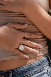 Gold Ribbon Ring