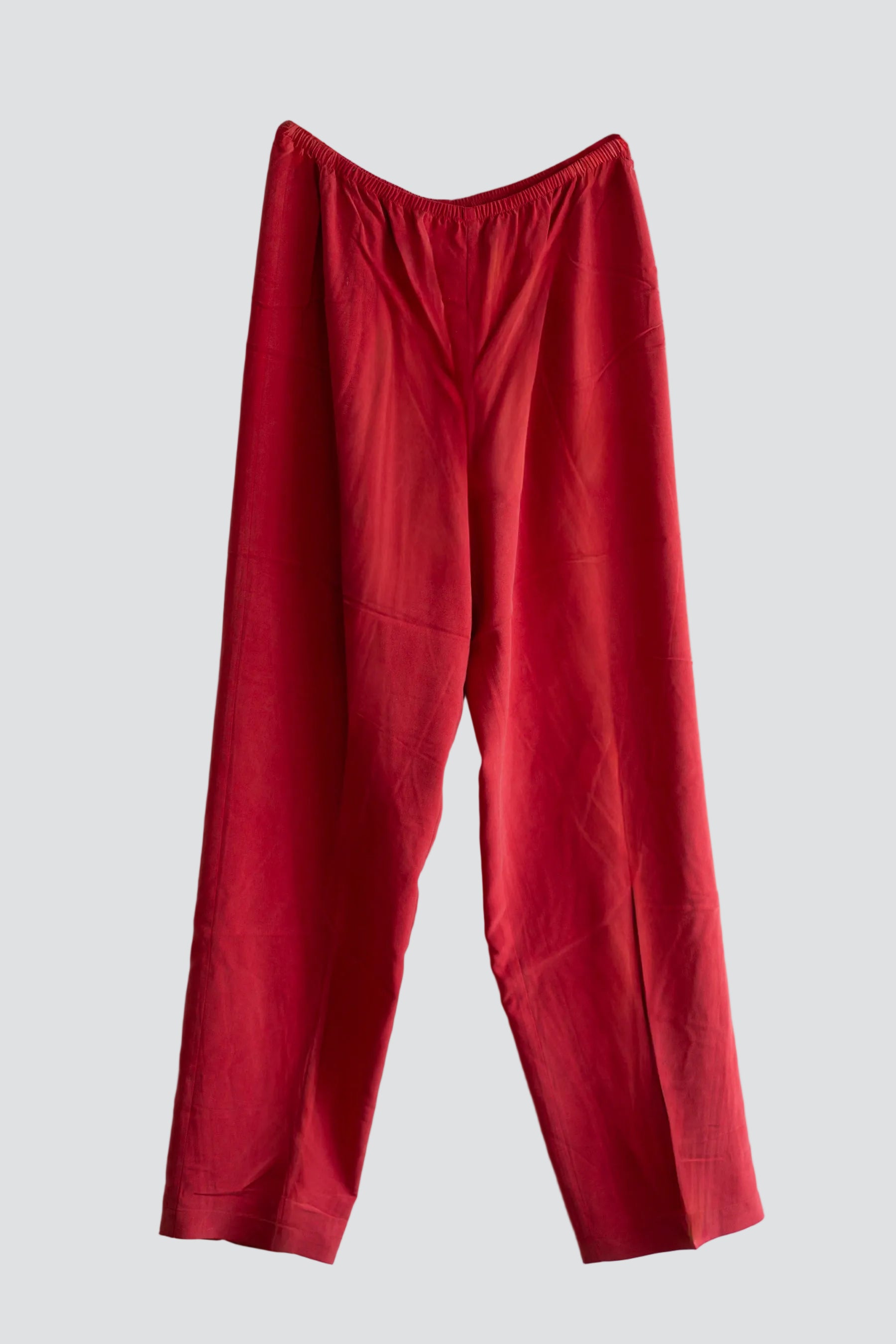 Red Silk Pant