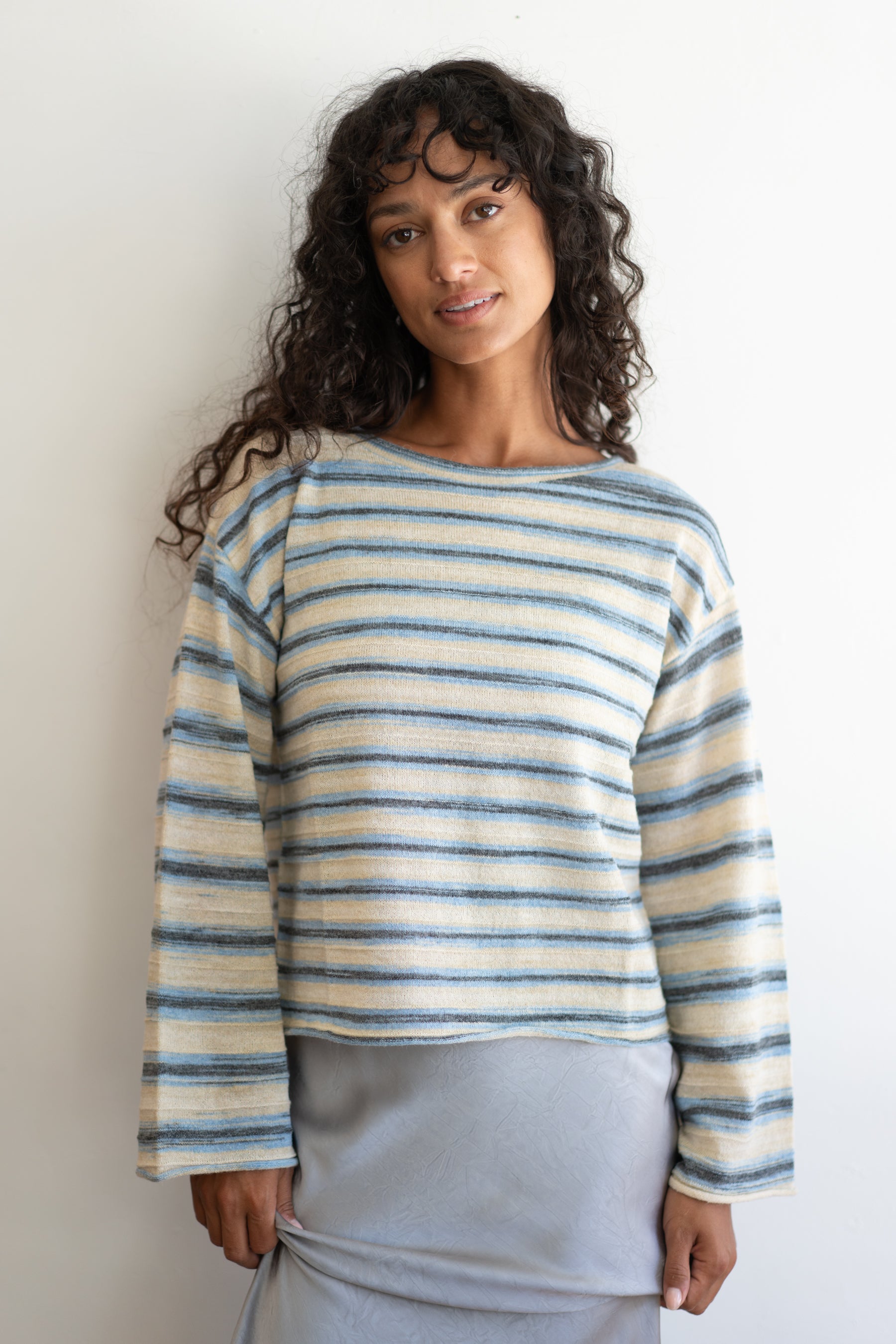 Blue Belle Stripe Sweater