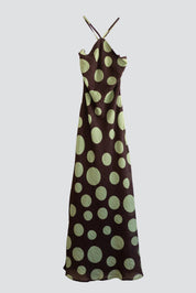Green Spotted Gracie Dress