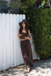 Coffee Bean Twill Disco Pant