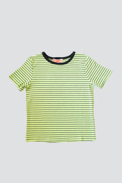 Green Striped Basic Tee