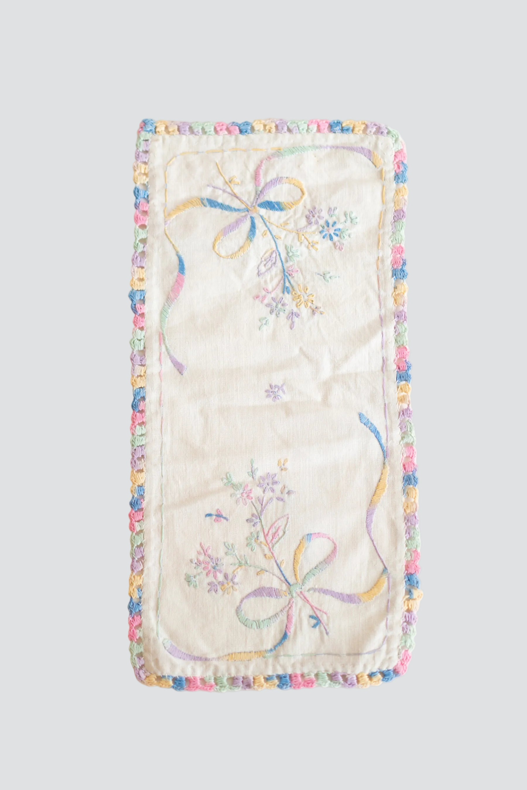 Rainbow Embroidered Large Linen