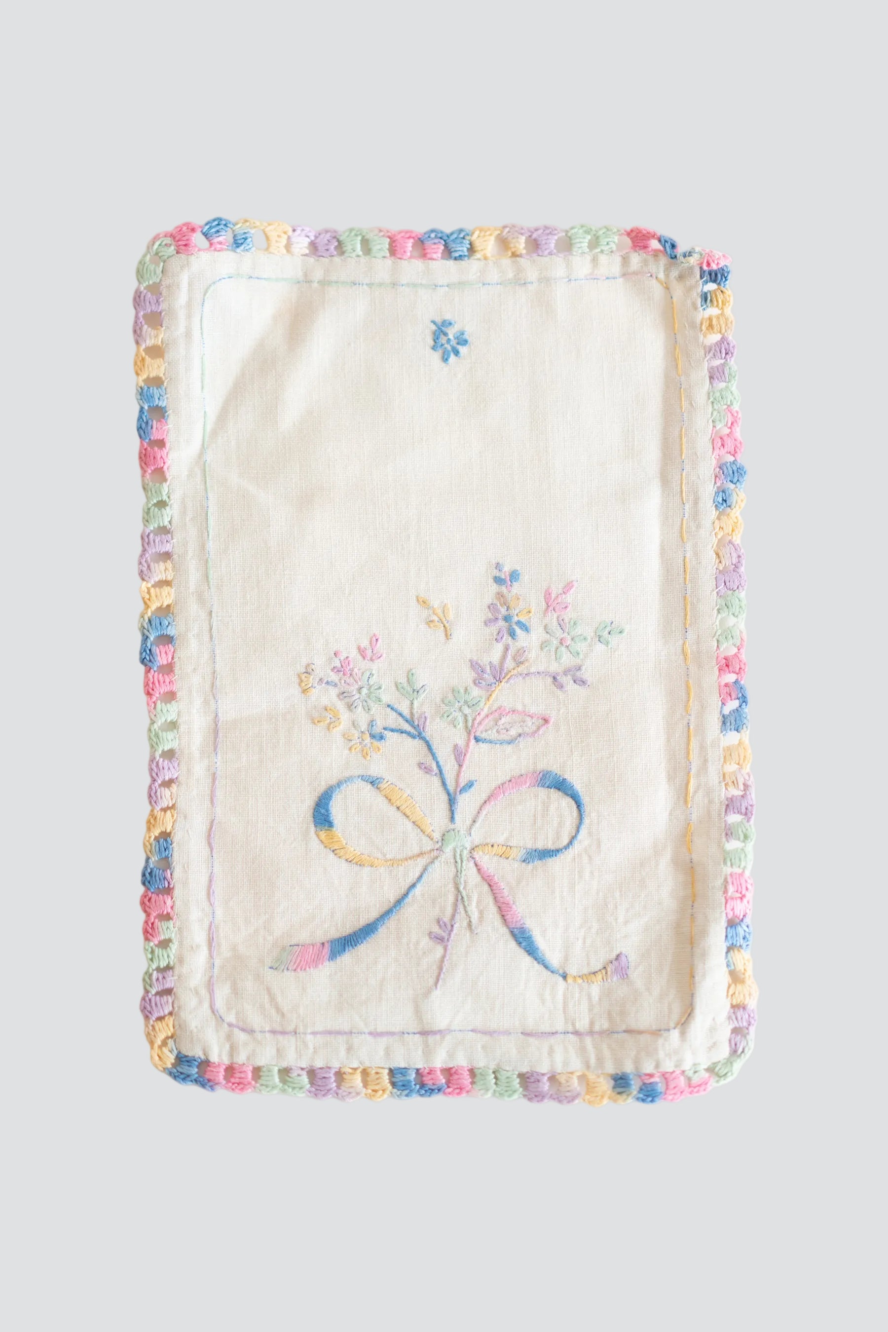 Rainbow Embroidered Linen