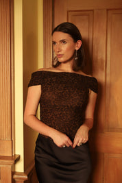 Leopard Mesh Rory Top