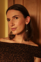Silver + Crystal Earrings