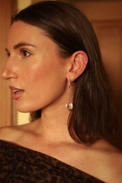 Silver + Crystal Earrings