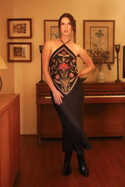Espresso Citrine Midi Dress