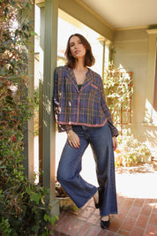 Midnight Plaid One & Done PJ Shirt