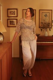 Stone Emery Drape Harem Pant