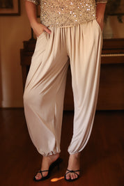 Stone Emery Drape Harem Pant