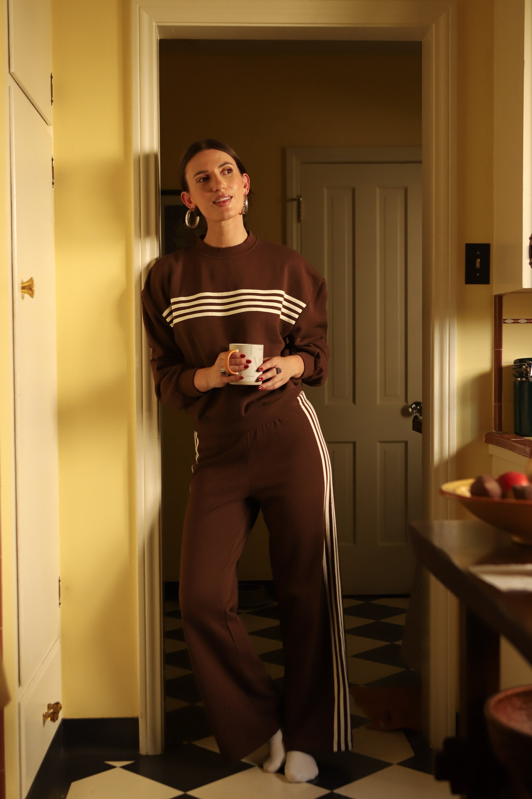 Brown Stripe James Pant