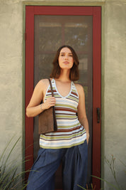 Frankie Stripe Knit Halter