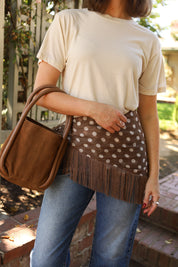 Cognac Barlow Bucket Bag
