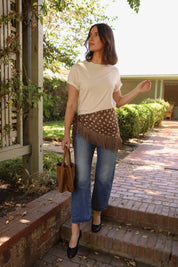Dirty White Burnout Boyfriend Tee