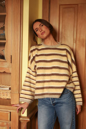 Striped Knit Pullover