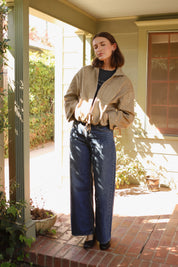 Tan Suedette Anza Jacket