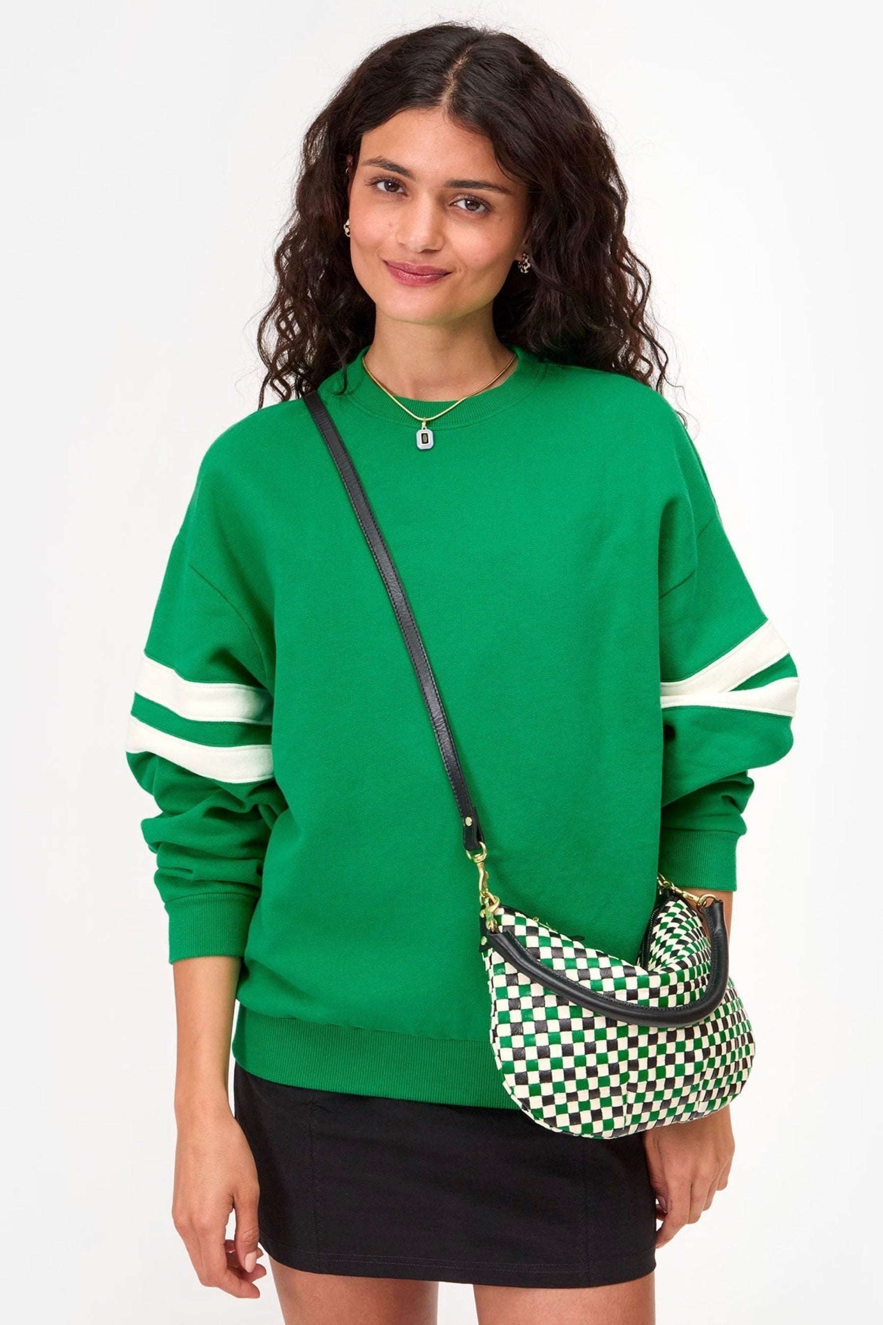Green Apple Woven Checker Petit Moyen