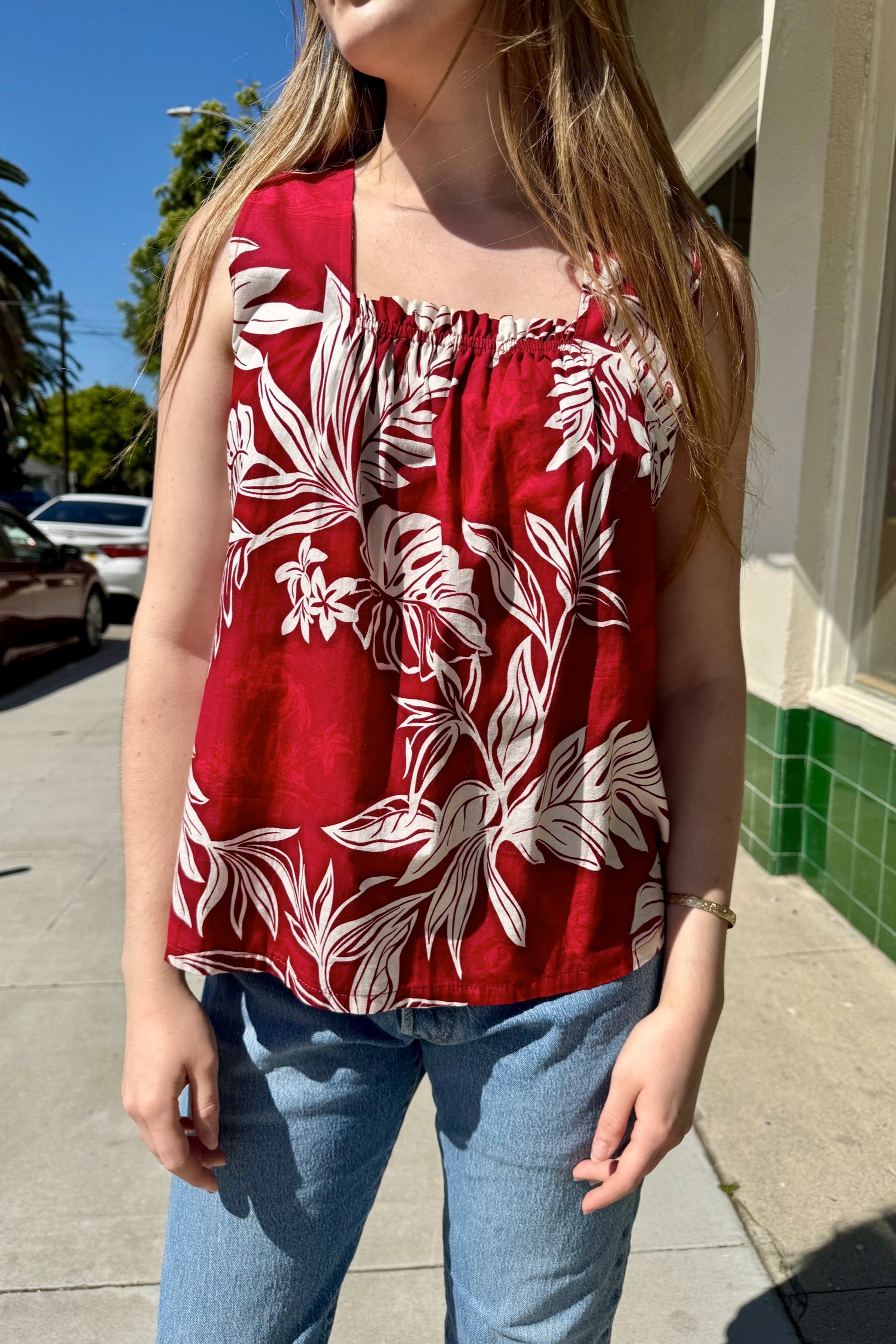 Red Hawaiian Tank