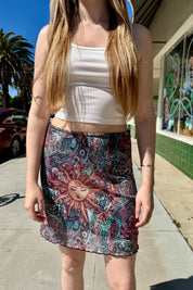 90s Sun Mini Skirt