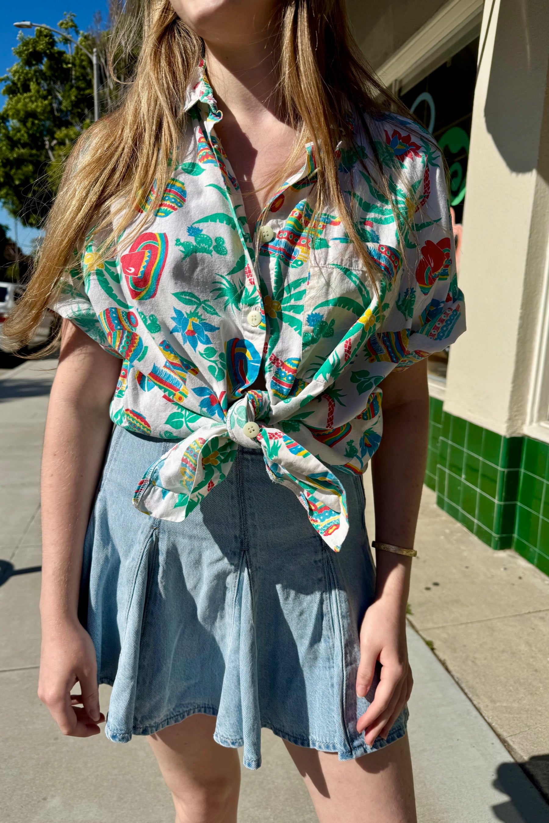 Venezia Tropical Button Up