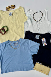 Sunbleached Yellow Teton Tank