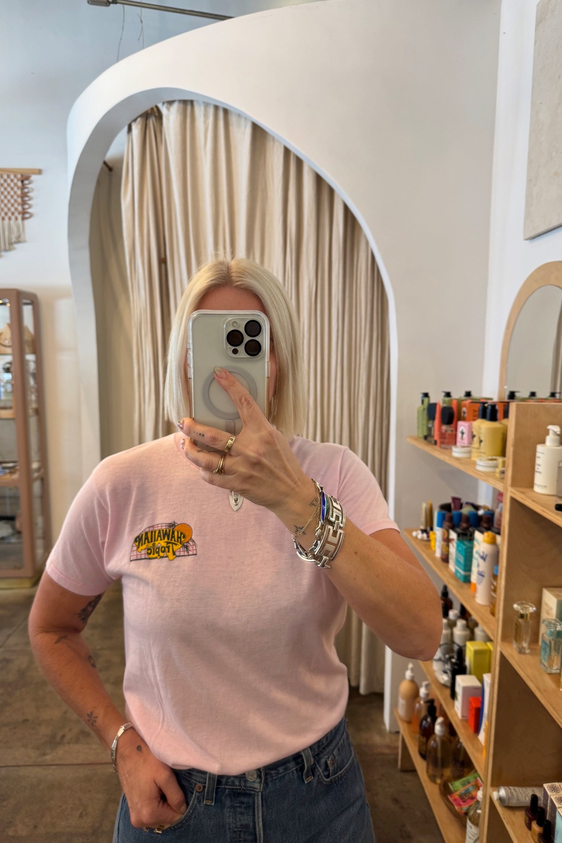 Pink Hawaiian Tropic Tee