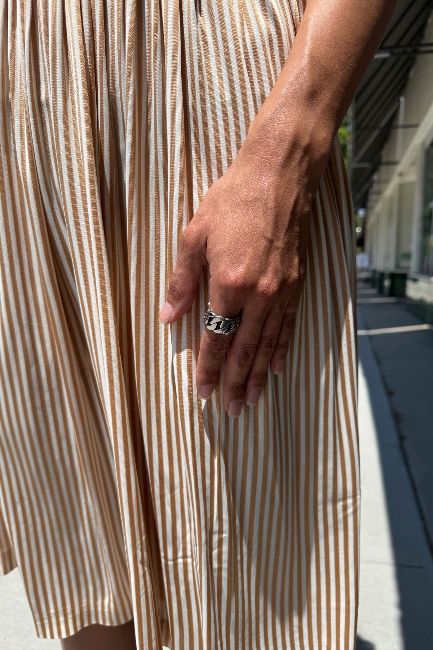 Silver Chunky Chain Ring