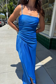 Blue 1980s Party Dress