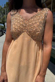 Peach Sequin Dress