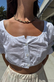 Brown Tone Shell Beaded Necklace