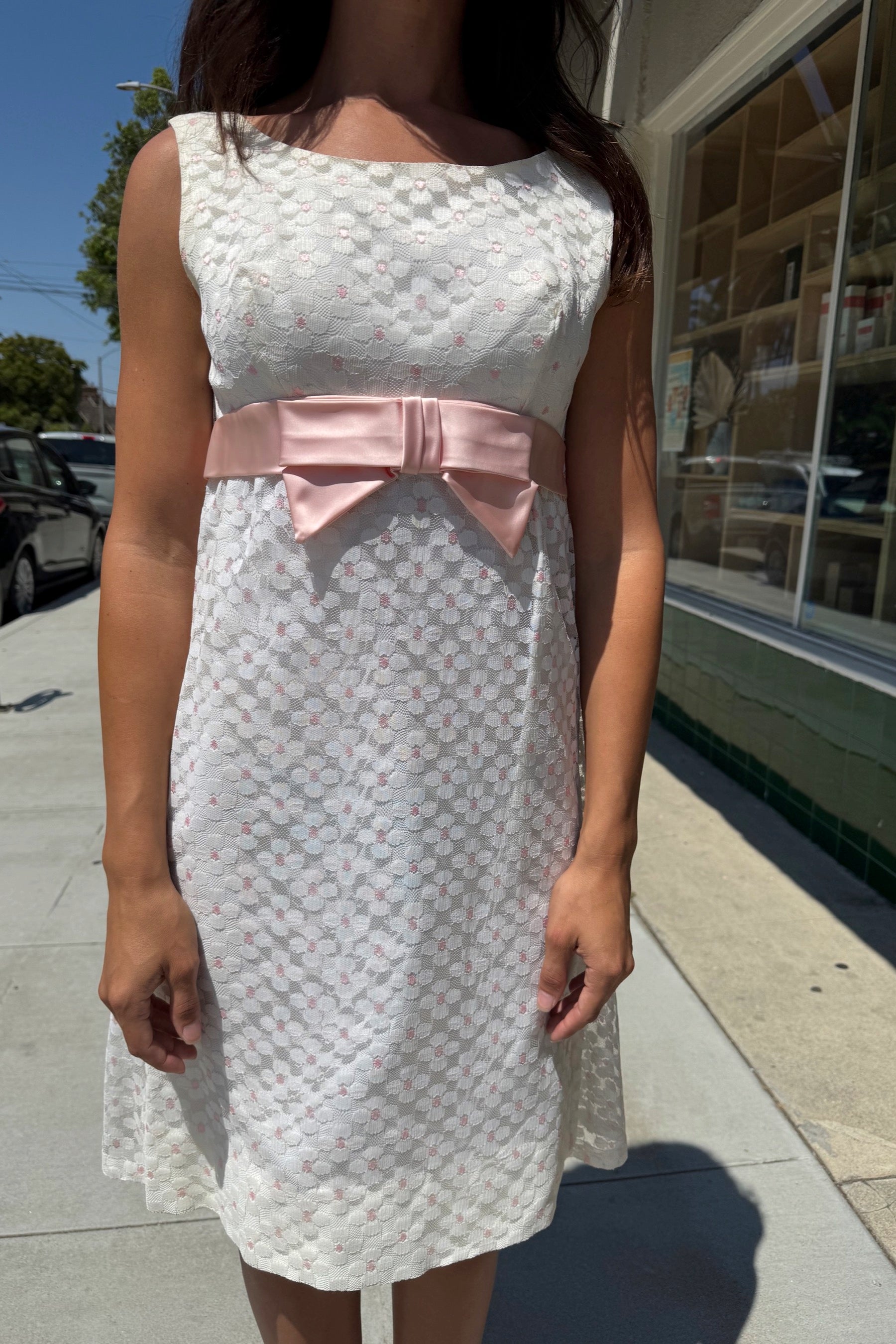White + Pink Floral Lace Dress Prism Boutique White + Pink Floral Lace Dress Prism Boutique
