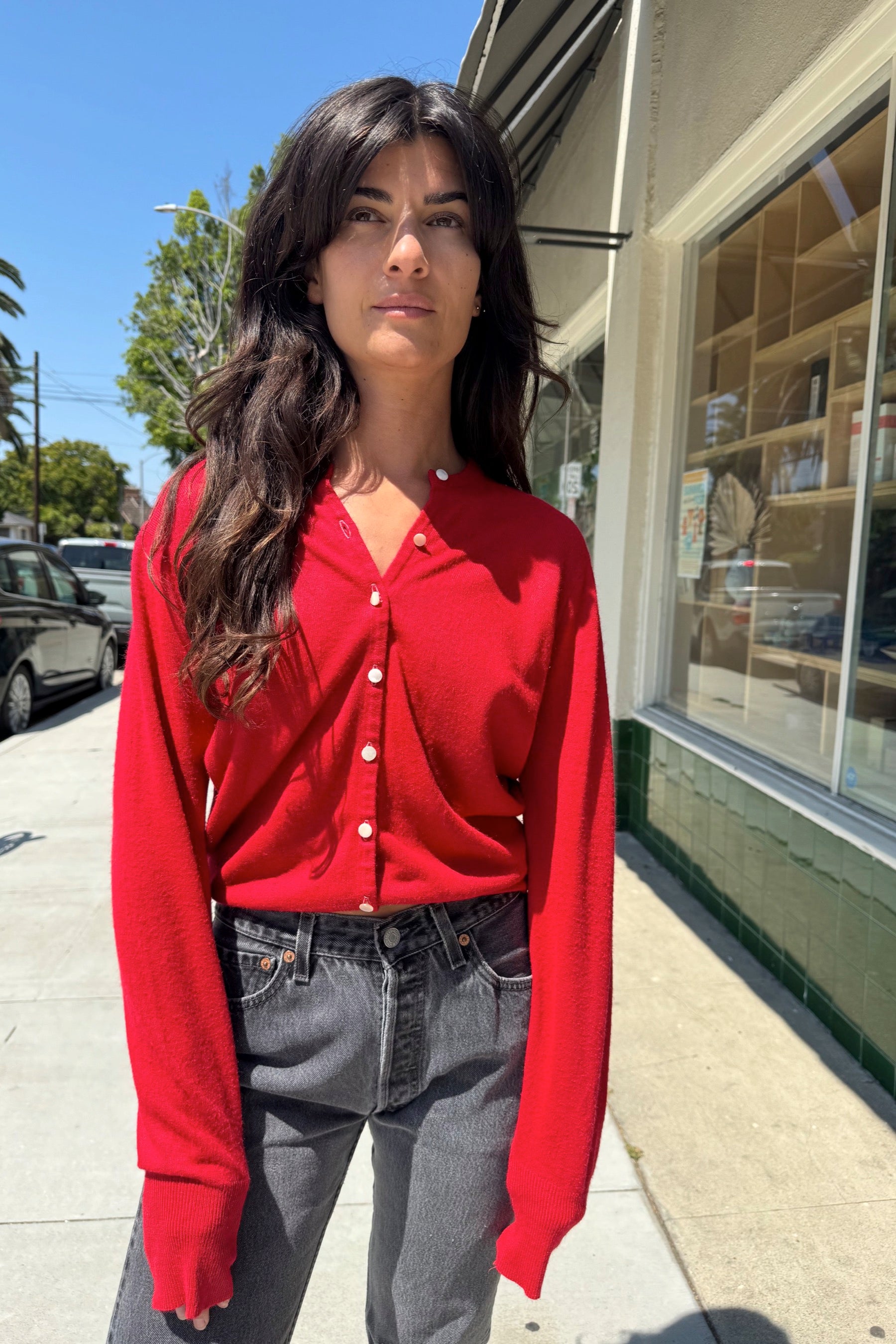 Red Cardigan
