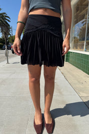 Morgan Black Pleated Skirt
