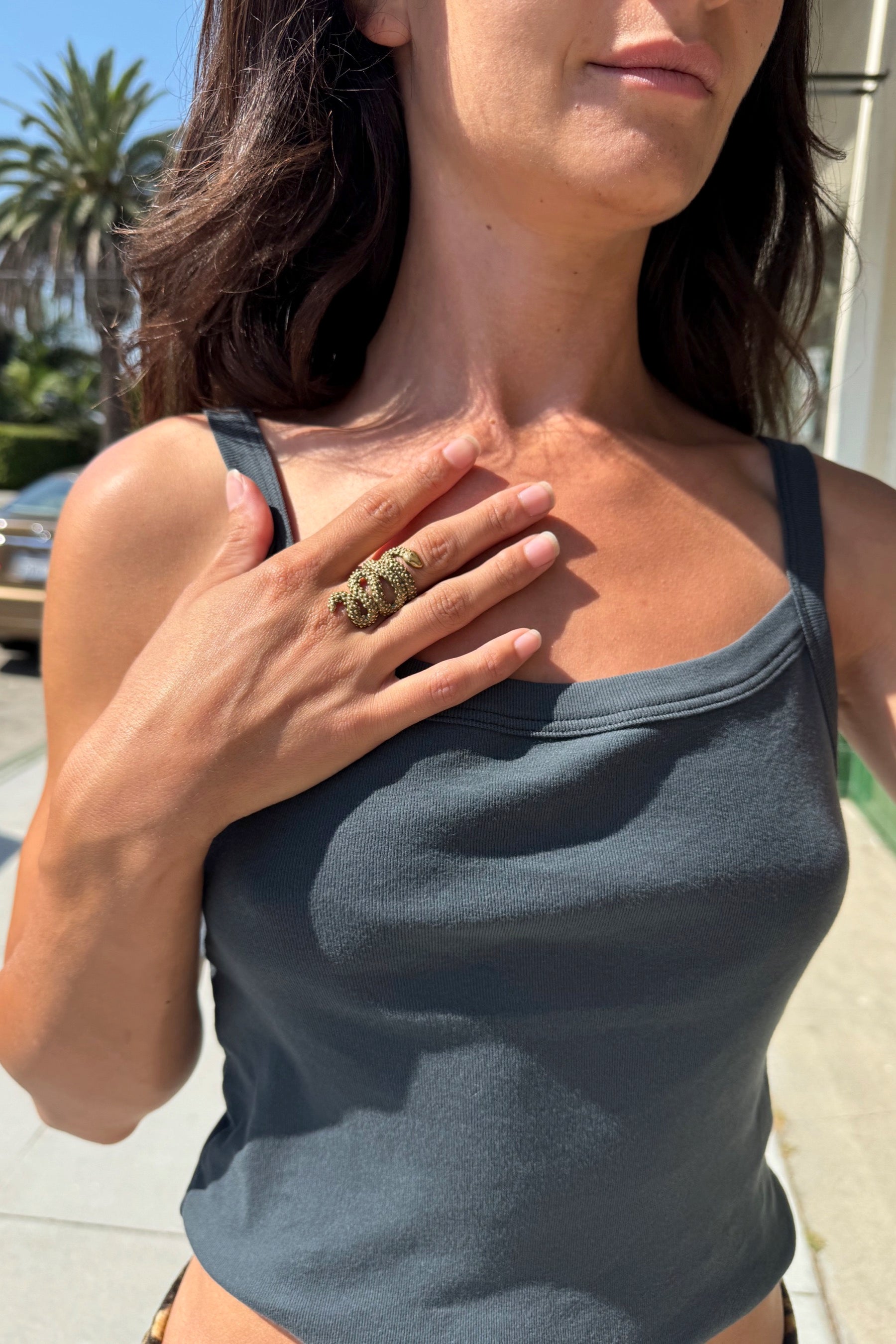 Brass Snake Ring
