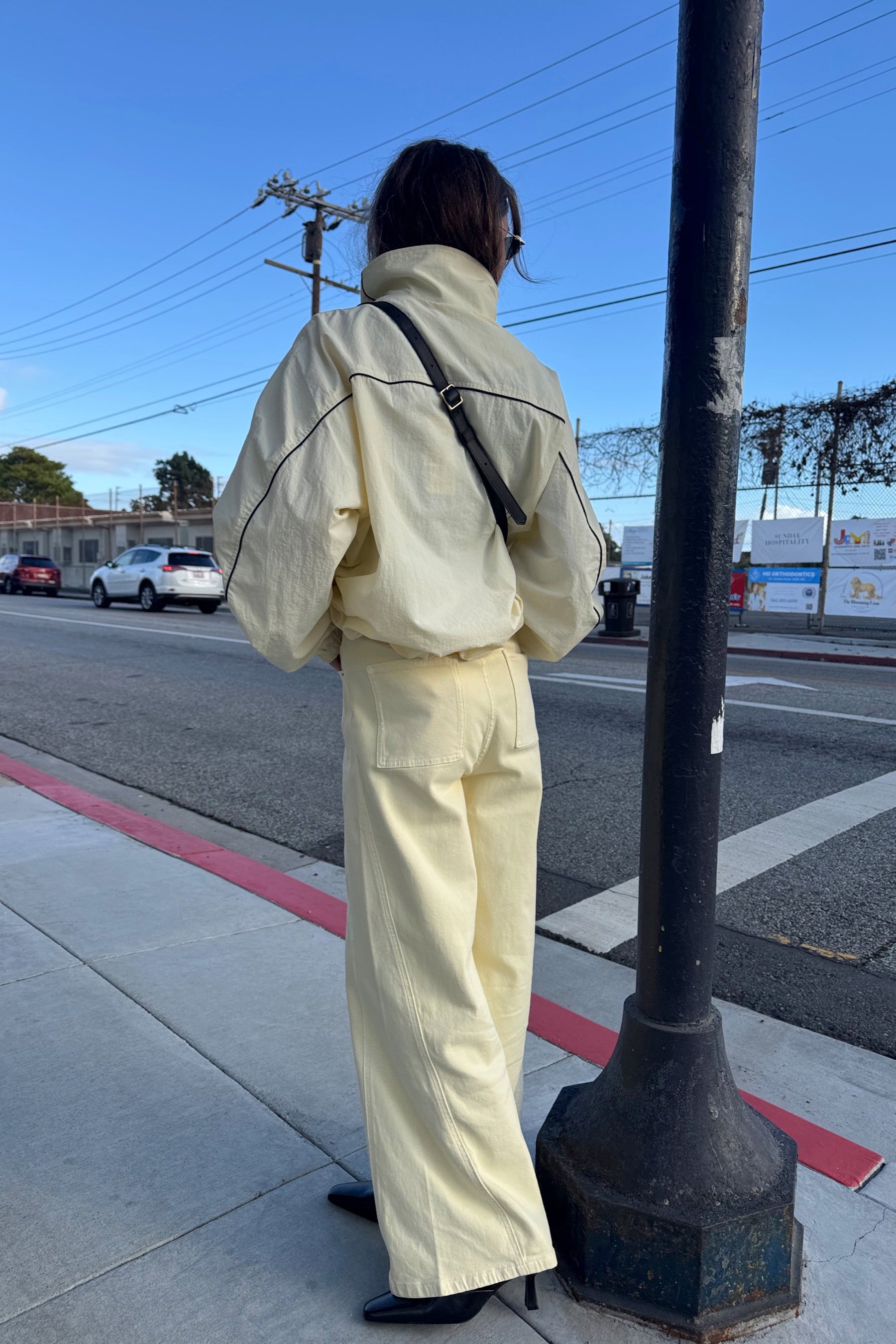 Colorblock Zipper Short Jacket